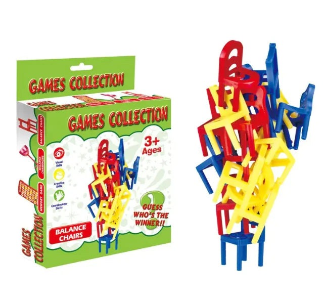 Balance Chairs Stacking Game — A Colorful Dexterity Challenge for Kids & Families