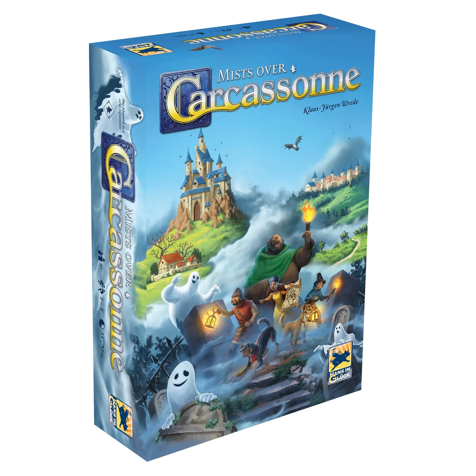 Mists Over Carcassonne Board Game – Cooperative Tile-Laying Strategy Game for Families & Fans of Carcassonne