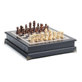 Wooden Chess Set – Classic Tournament Chess Board with Decorative Ornamental Pieces