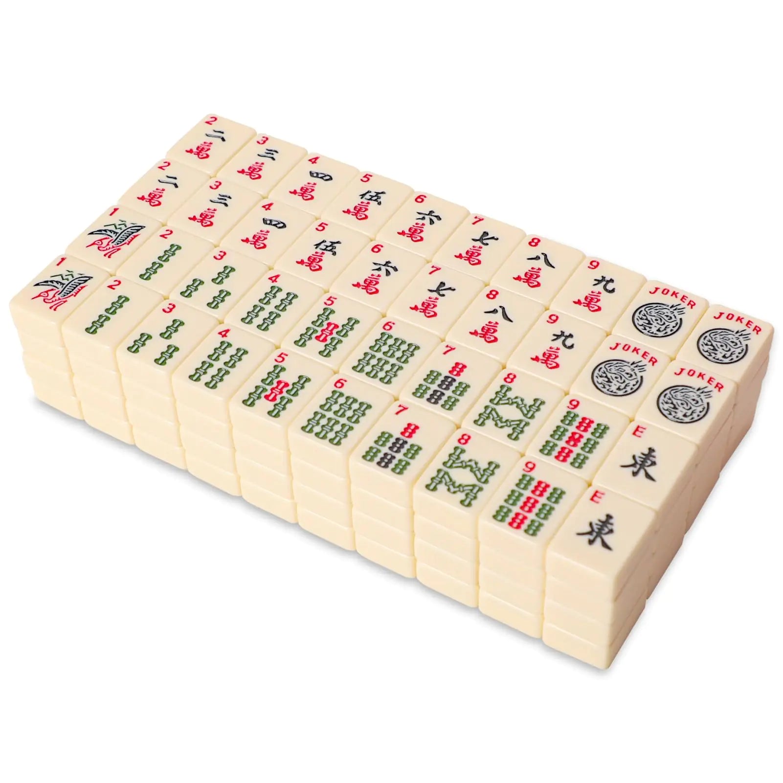 American Mahjong Tiles Only – 166-Tile Ivory-Style Replacement Set for Mahjong Players