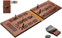 Travel Cribbage — Leather & Bamboo