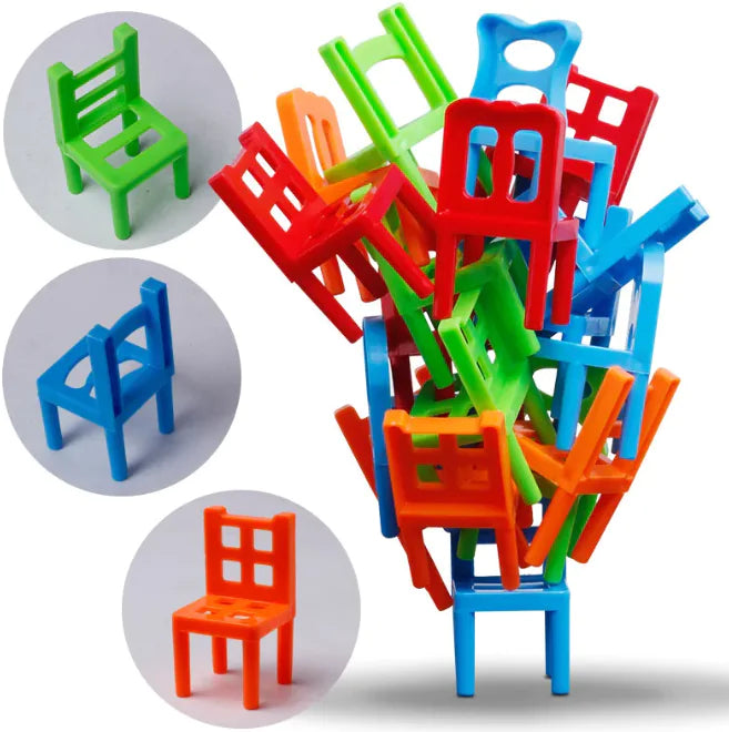 Balance Chairs Stacking Game — A Colorful Dexterity Challenge for Kids & Families