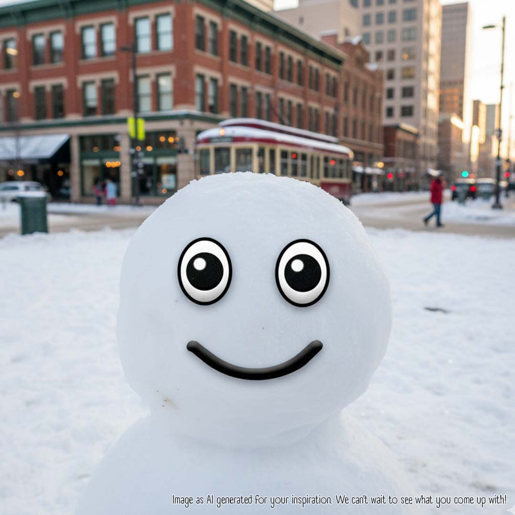 Snowmoji Starter Pack – Customizable Snowman Emoji Face Kit for Creative Winter Fun