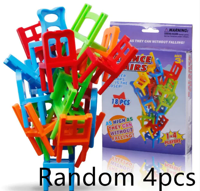 Balance Chairs Stacking Game — A Colorful Dexterity Challenge for Kids & Families