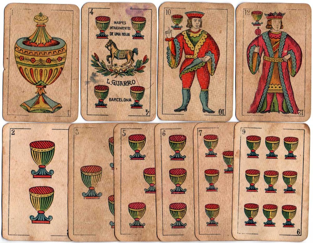 Historic Spanish-suited playing cards